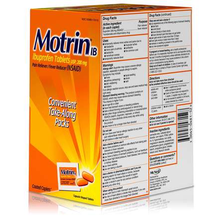 Motrin Motrin Ibuprofen Tablets 100 Caplets, PK12 3048152